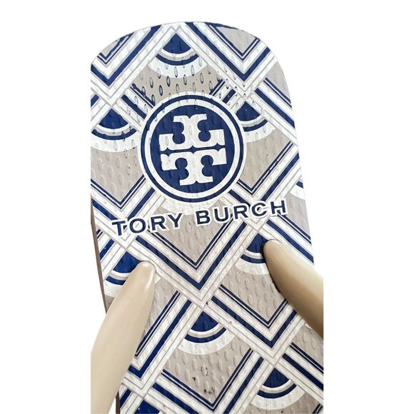 Tory Burch  Flat Flip Flop Yellow sandals size 7 - Picture 5 of 13